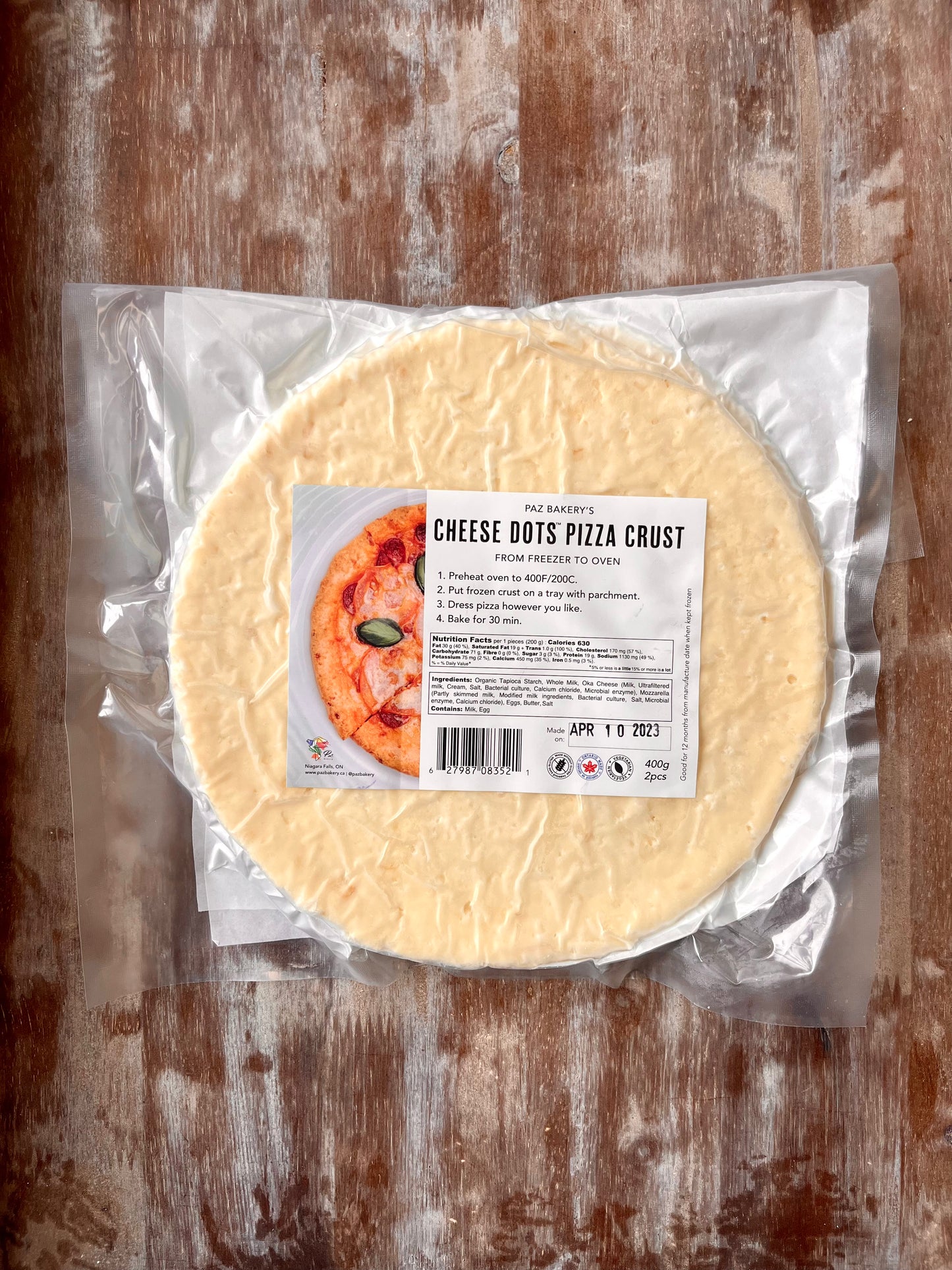 Pizza aux points de fromage