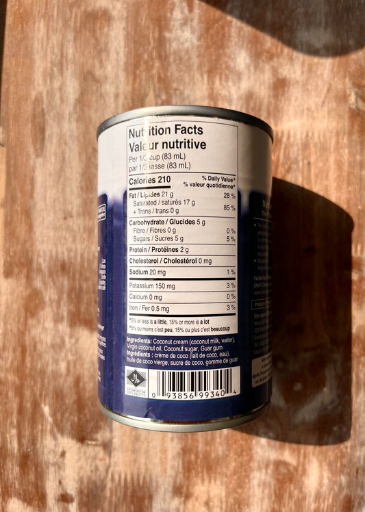 Crème à fouetter à la noix de coco Nature's Charm