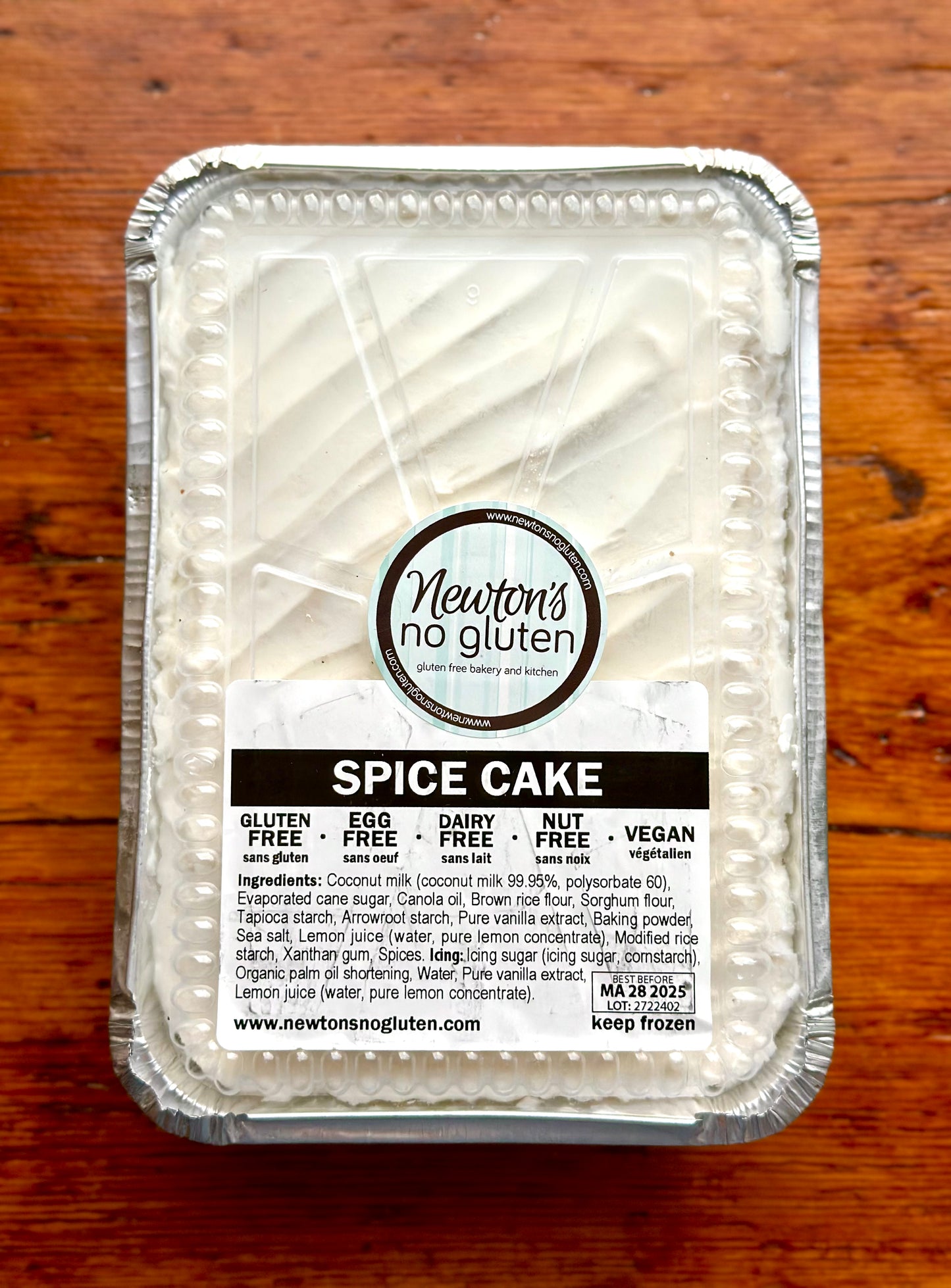 Spice Cake By Newton’s No Gluten