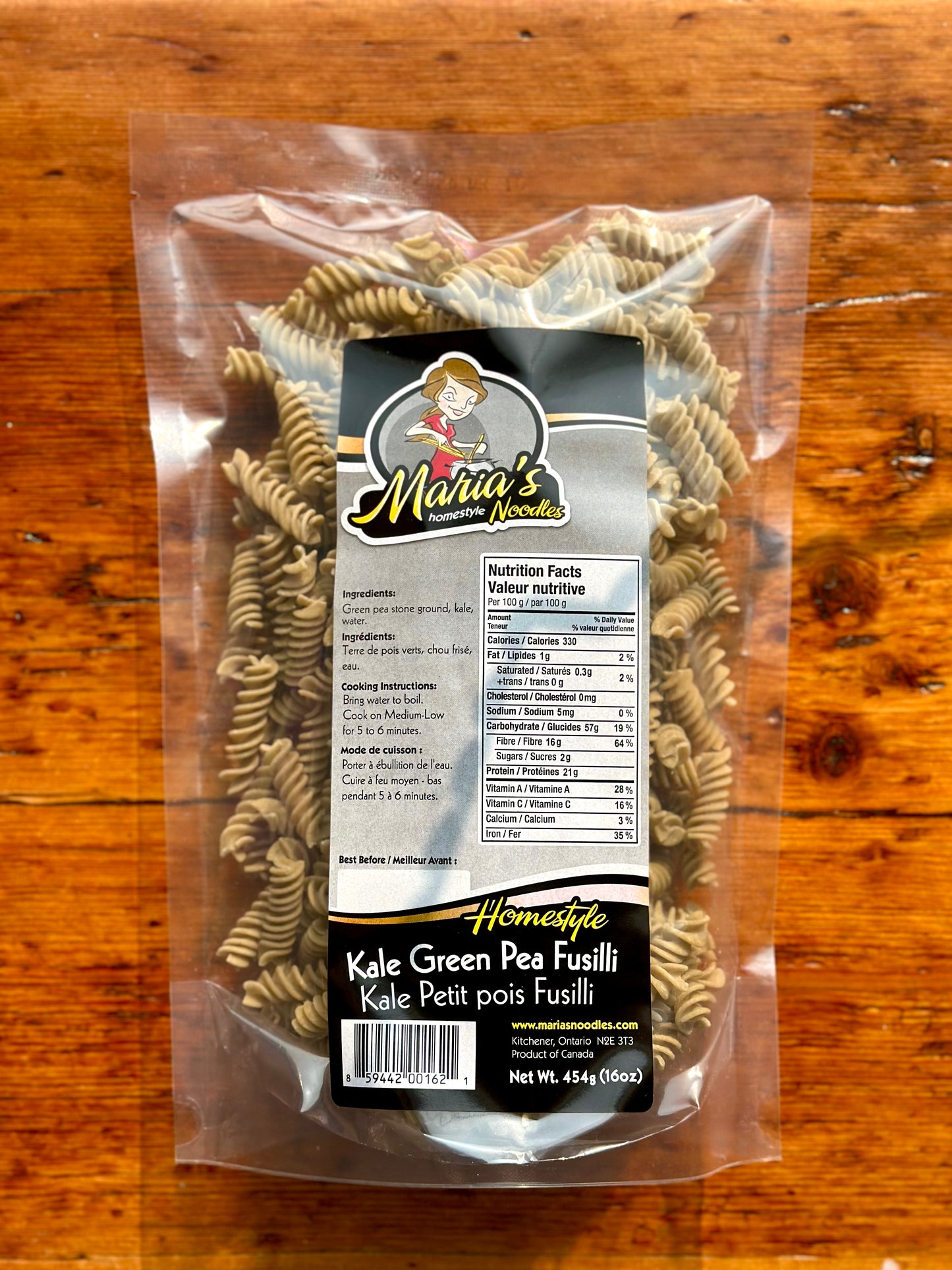 Maria's Pasta Green Pea & Kale