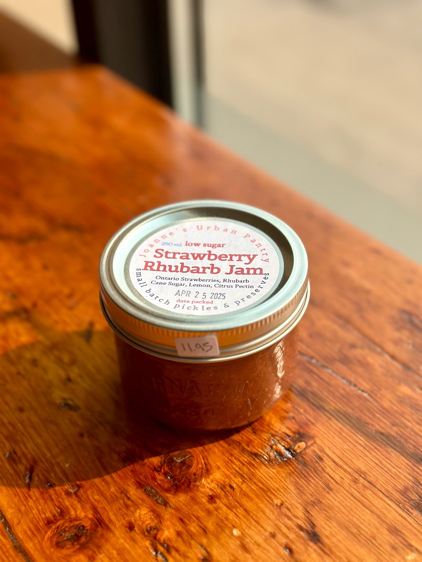 Strawberry Rhubarb Jam By Joanne's Urban Pantry