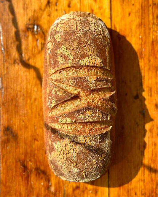 White Free Form Sourdough Bread