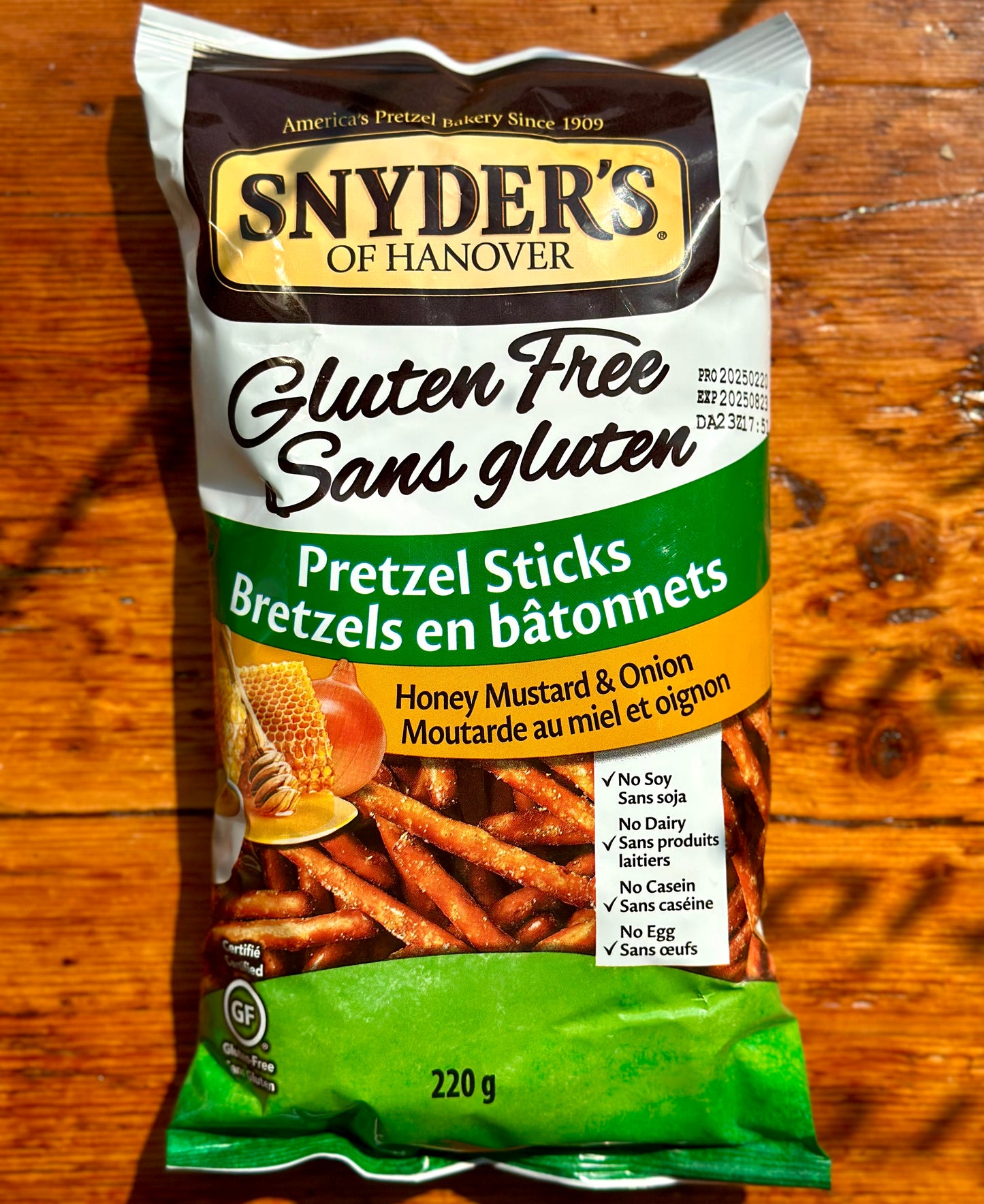 Honey Mustard & Onion Pretzel Sticks By Snyder's