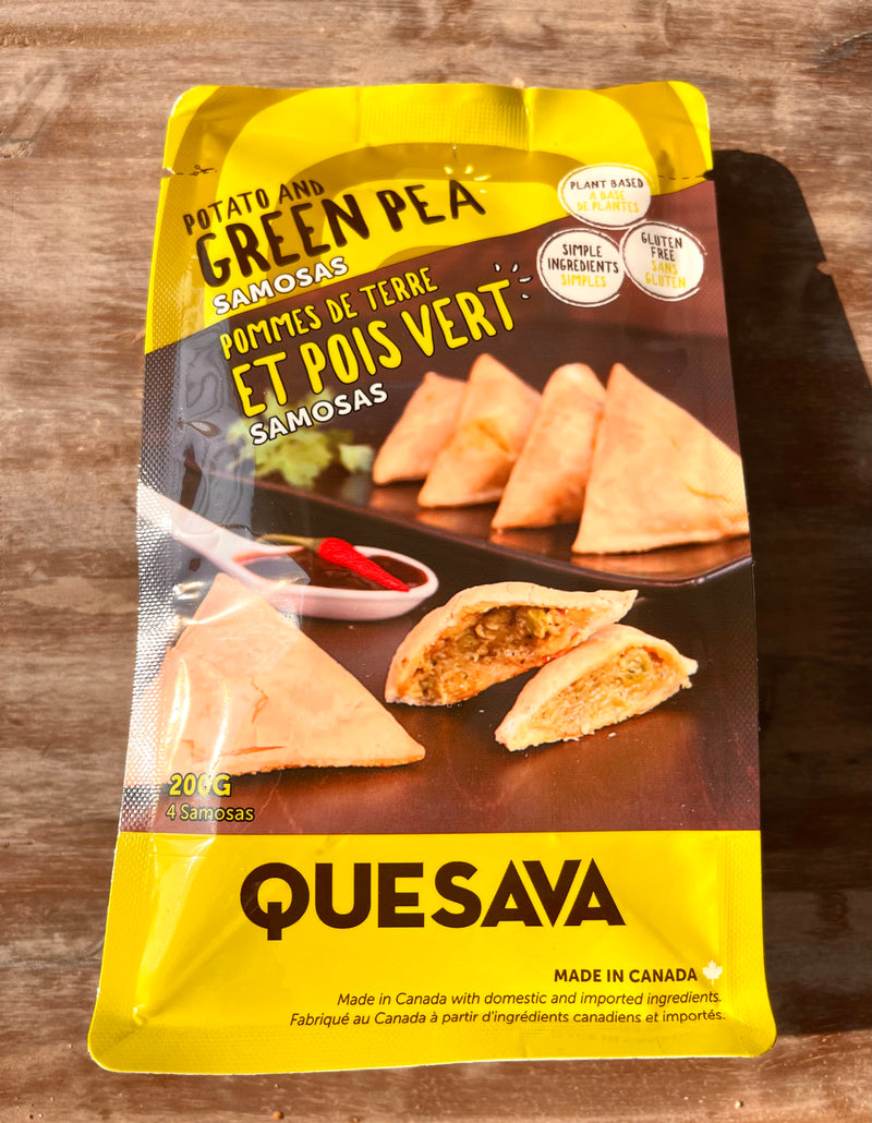 Potato & Green Pea Samosas By Quesava (4 Per Pack) 200g