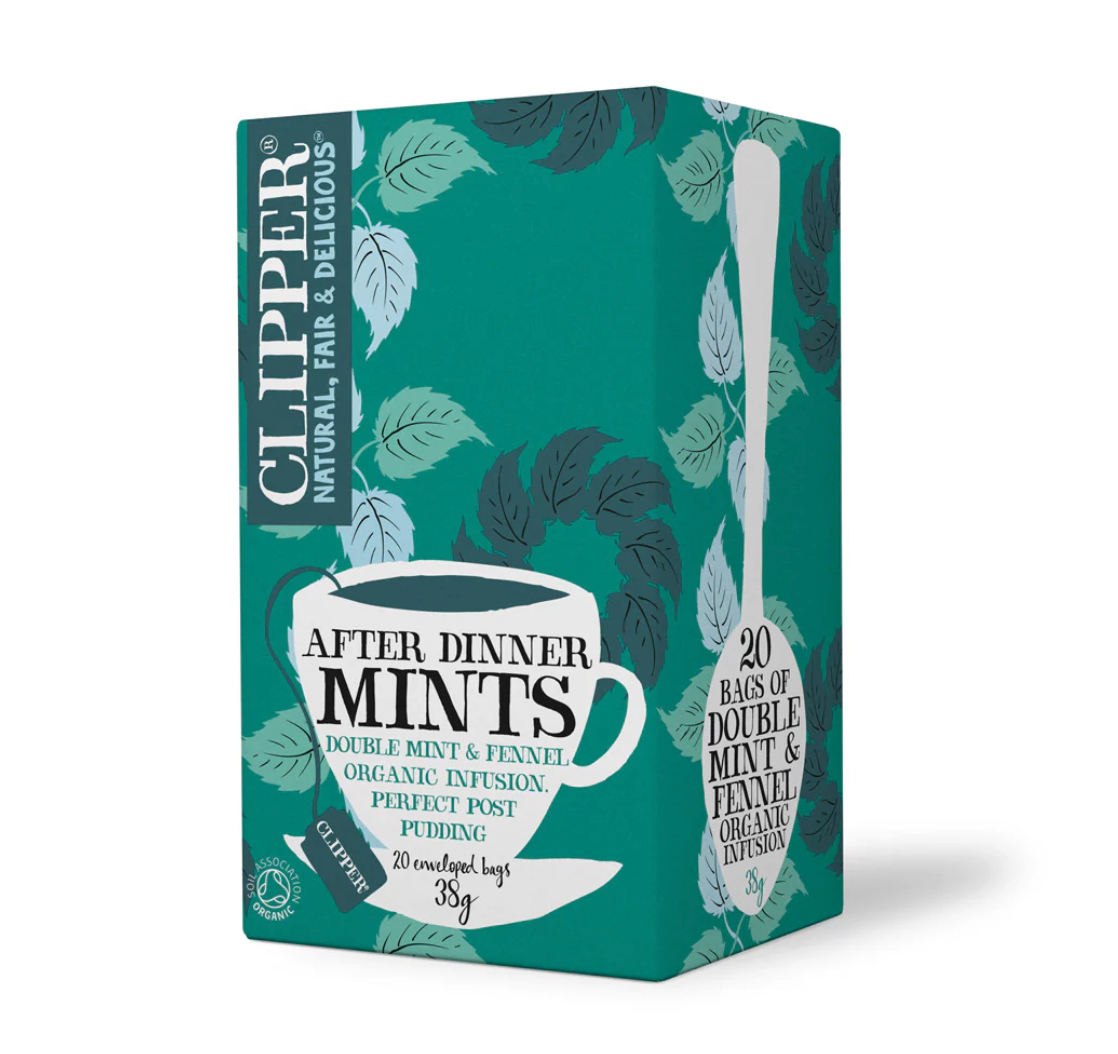 Clipper Infusion Tea - After Dinner Mints, Double Mint Infusion organic (20 bags)