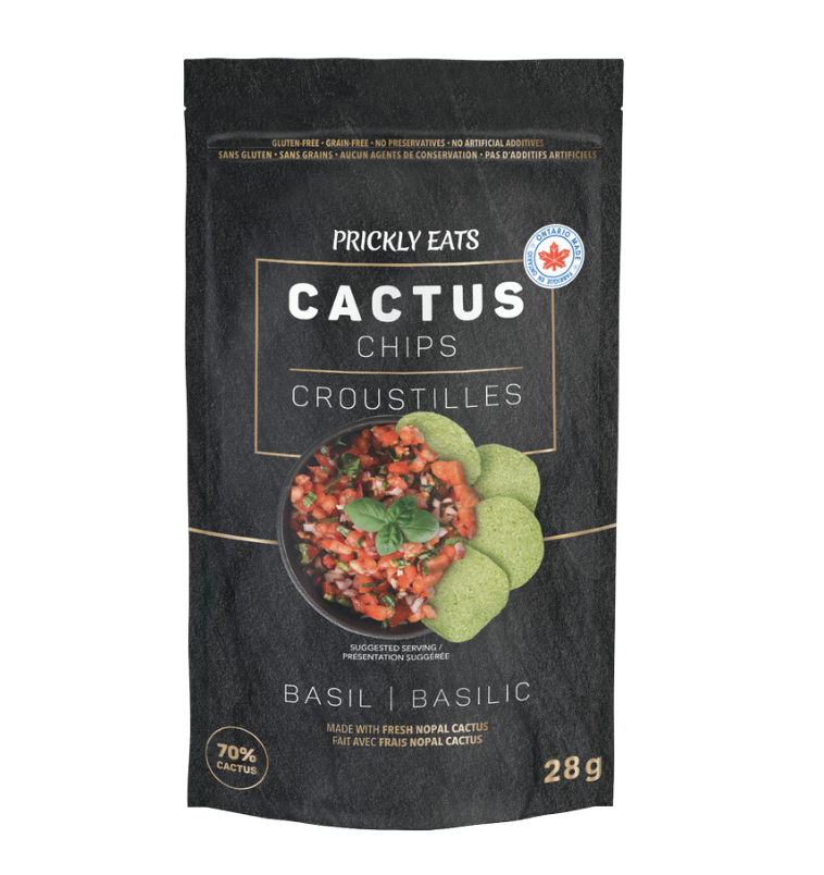 Cactus Basil Chips by Healthy Pricks