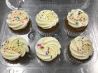 Cupcakes sans gluten avec glaçage (6) - pré-commande 48 heures à l'avance - Disponible pour retrait en magasin uniquement