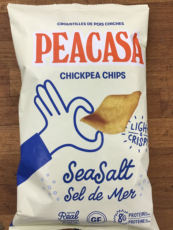 Sea Salt Chickpea Chips By Peacasa