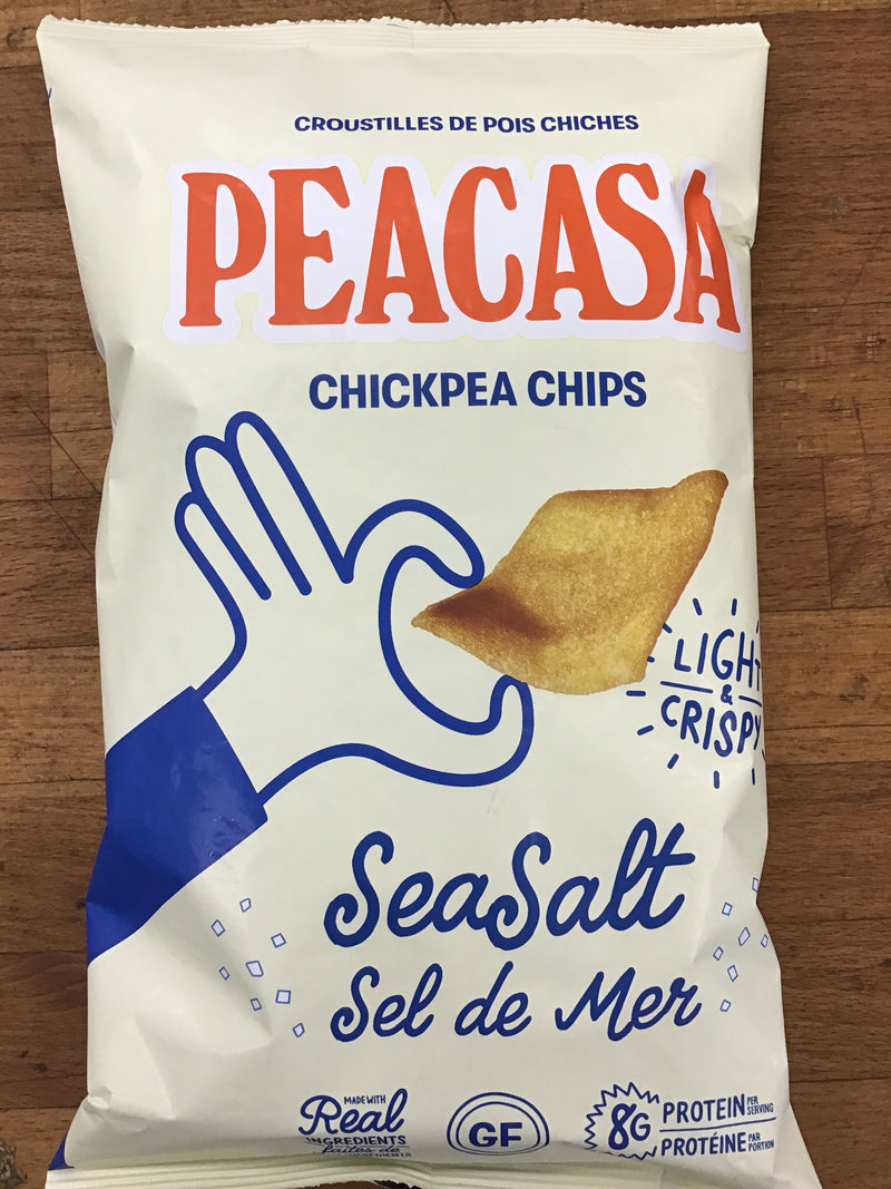 Sea Salt Chickpea Chips By Peacasa