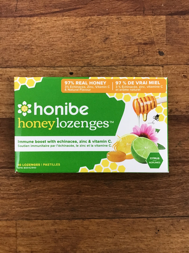 Pastilles au miel avec échinacée, vitamine C, zinc et agrumes