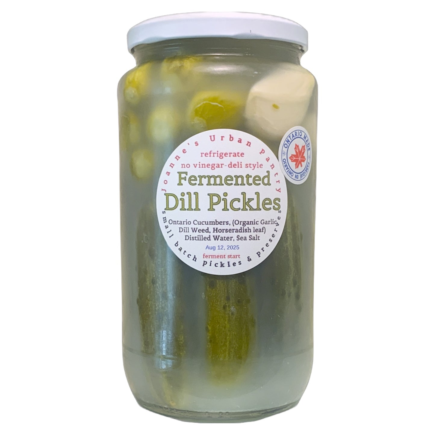 Cornichons fermentés à l'aneth