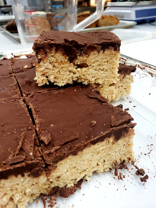 Rice Krispies Square covered with Dark Chocolate