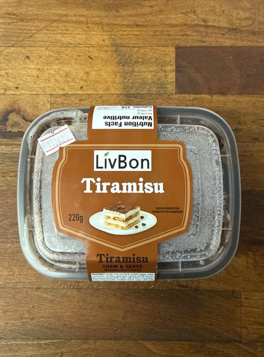 Tiramisu Frozen Small (Single Portion) By Livbon