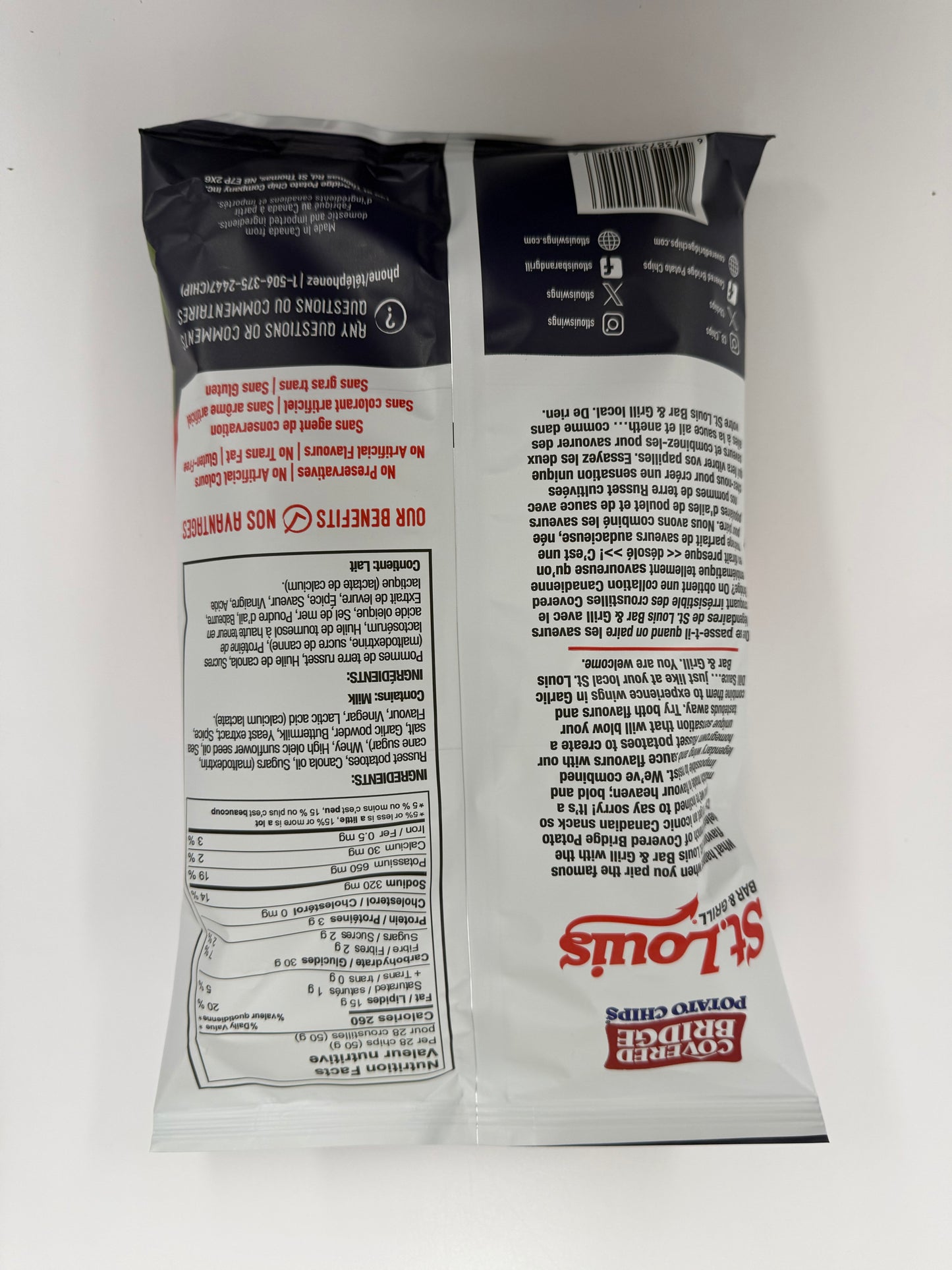 Covered Bridge St Louis Garlic Dill Sauce Potato Chips