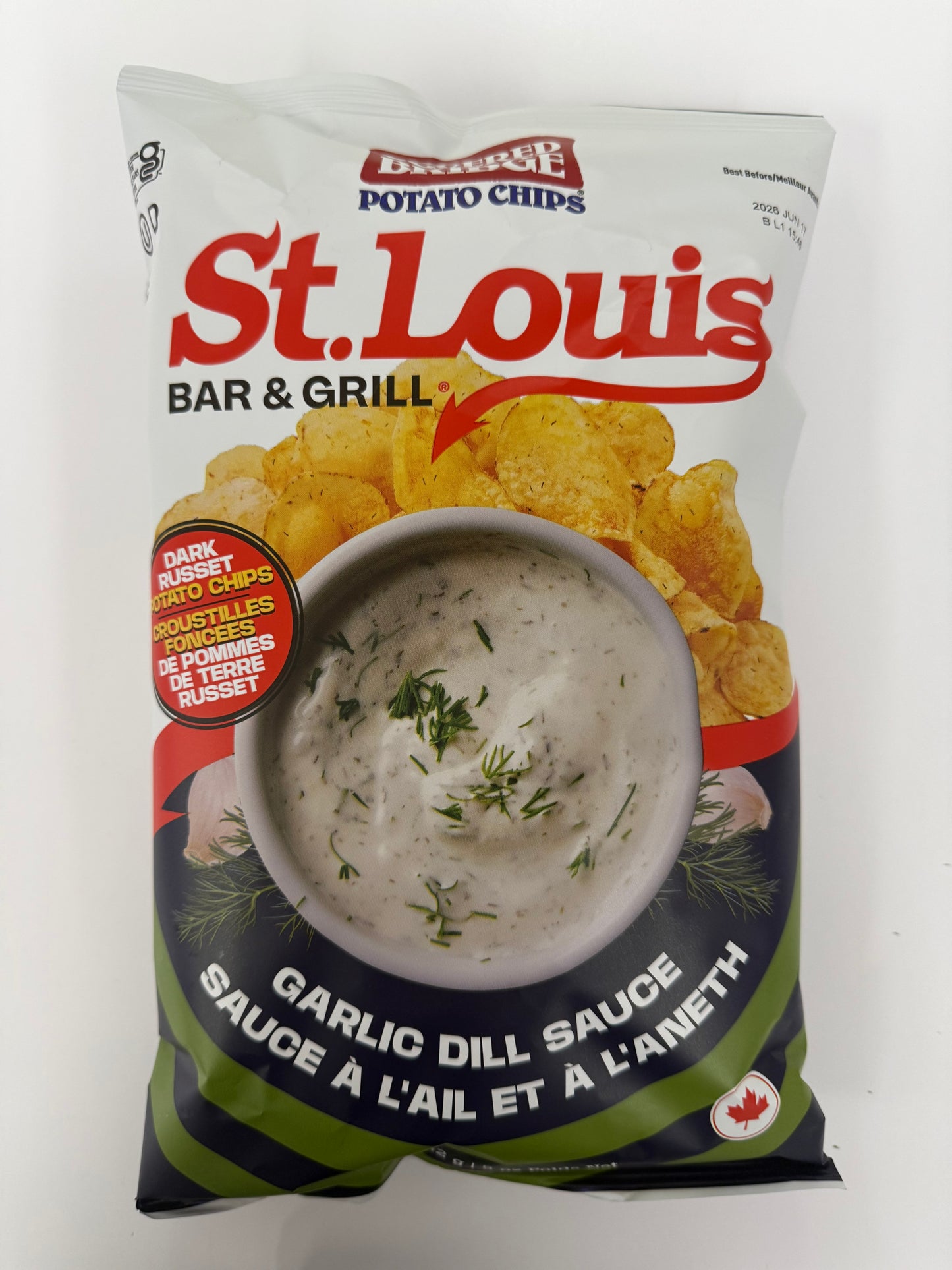 Covered Bridge St Louis Garlic Dill Sauce Potato Chips