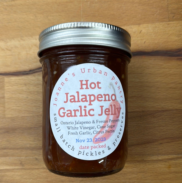 Hot Jalapeno Garlic Jelly By Joanne's Urban Pantry