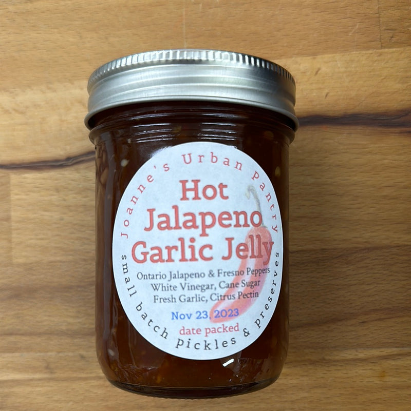 Hot Jalapeno Garlic Jelly By Joanne's Urban Pantry