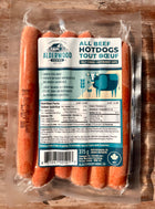 Saucisse à hot-dogs fermiers et nourris à l'herbe d'Alderwood Farms 375gr
