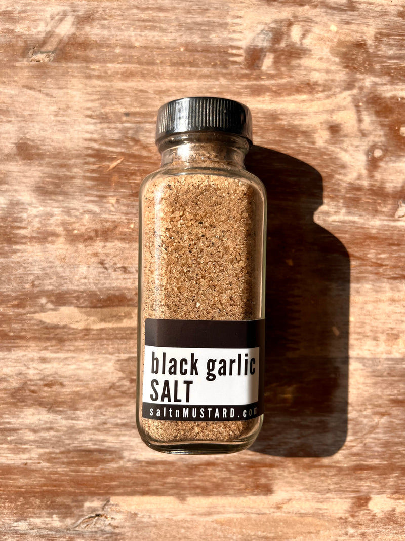Black Garlic Salt By Salt + Mustard
