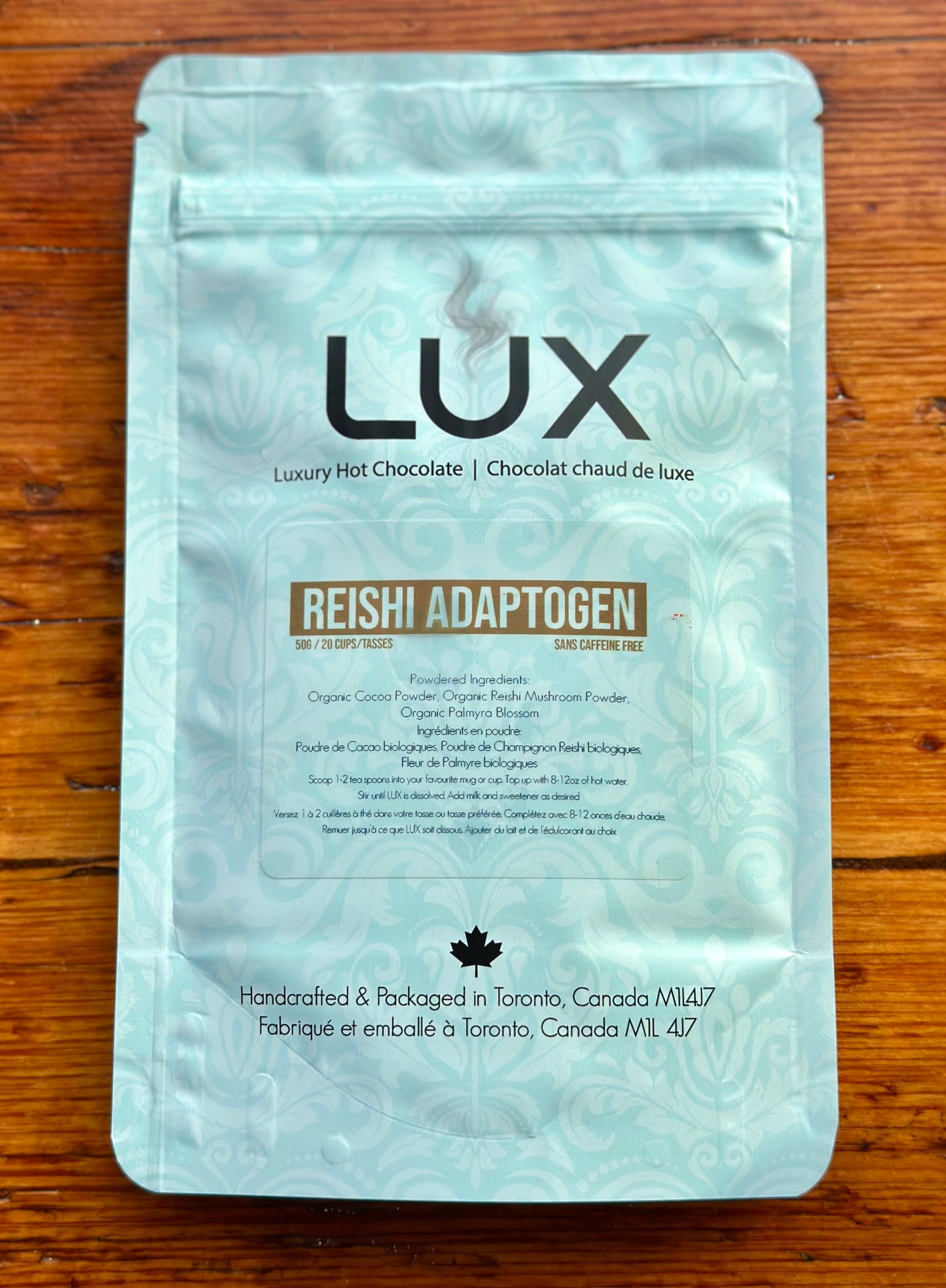 Reishi Adaptogen Hot Chocolate By Lux