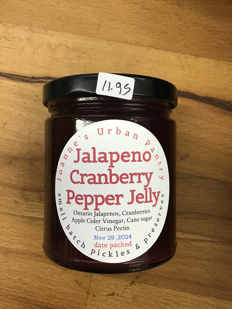Jalapeño Cranberry Pepper Jelly (250ml) By Joanne’s Urban Pantry