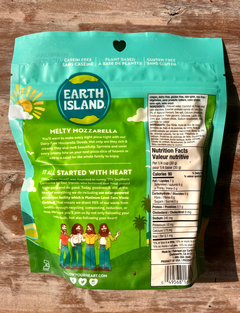Lambeaux de mozarella Earth Island