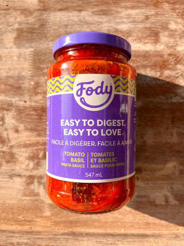 Sauce pour pâtes Fody - Low Fodmap et Gut Friendly