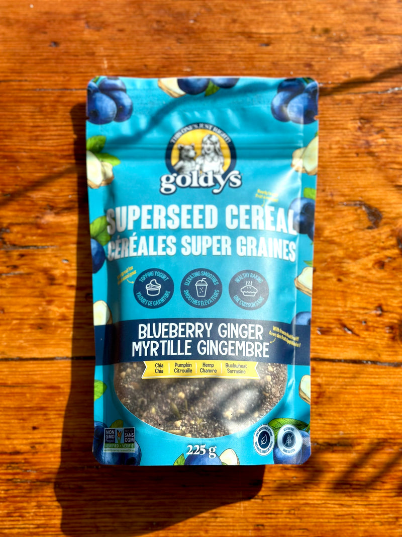 Blueberry Ginger Superseed Cereal By Goldy’s