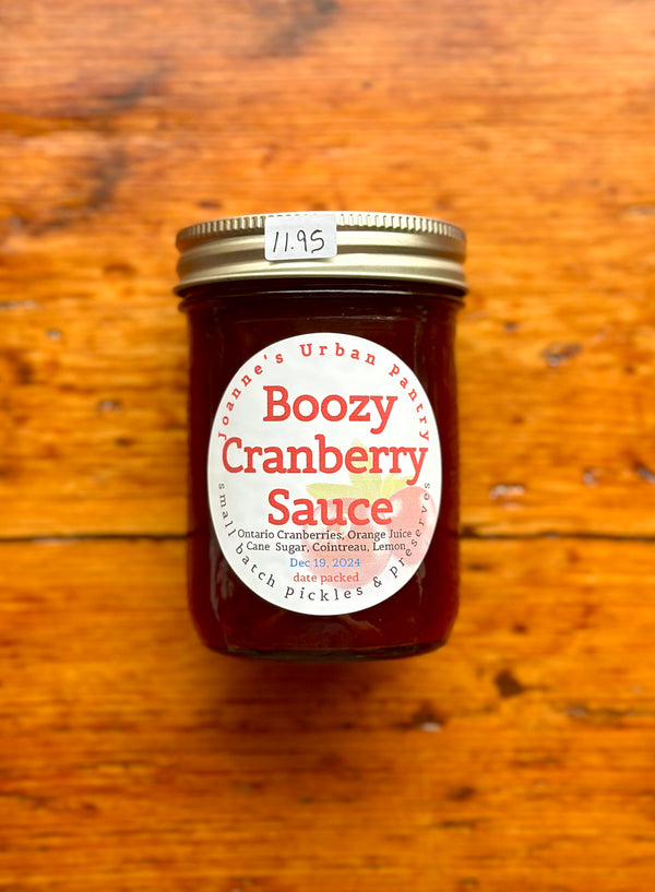 Boozy Cranberry Sauce By Joanne’s Urban Pantry