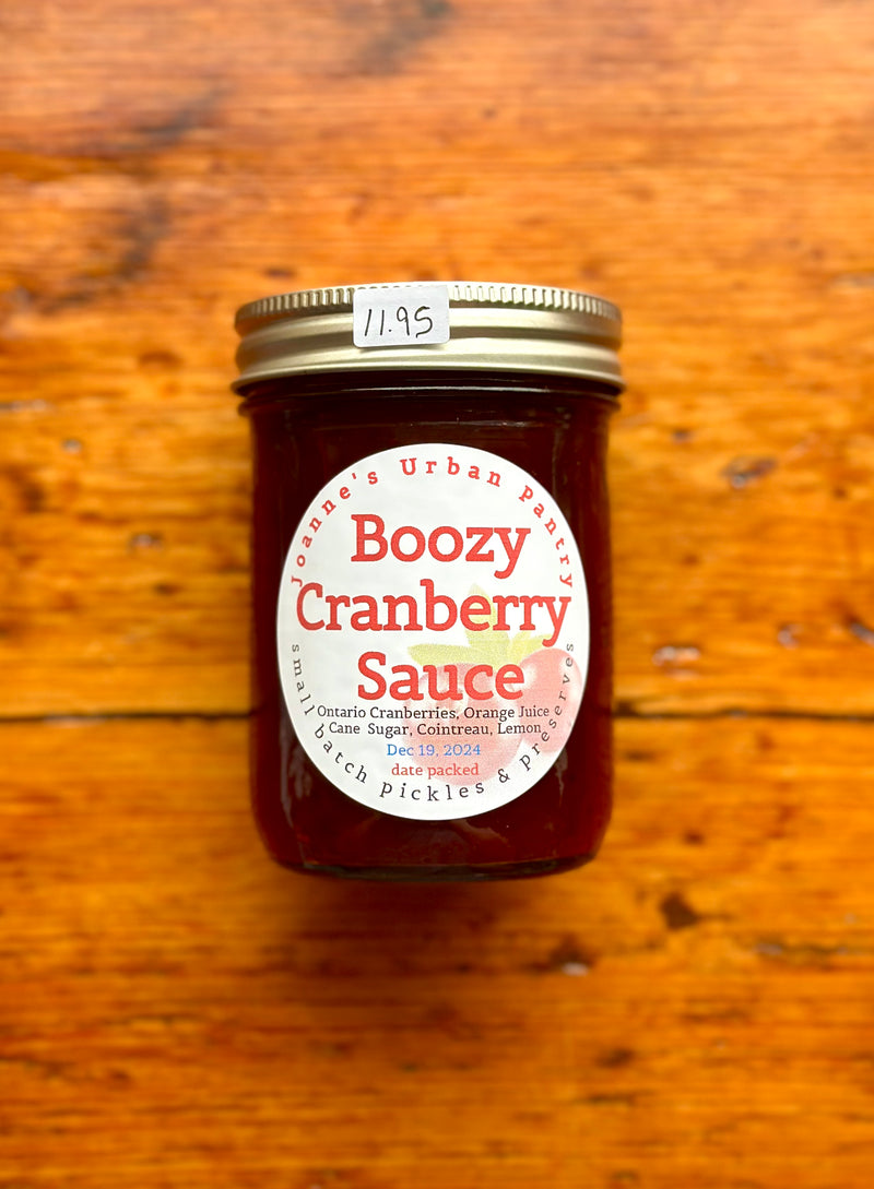 Boozy Cranberry Sauce By Joanne’s Urban Pantry
