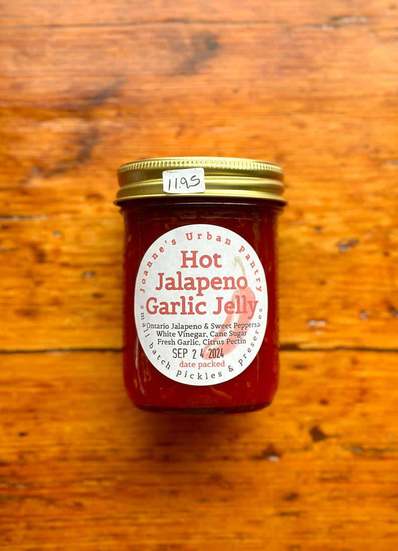 Hot Jalapeno Garlic Jelly By Joanne's Urban Pantry
