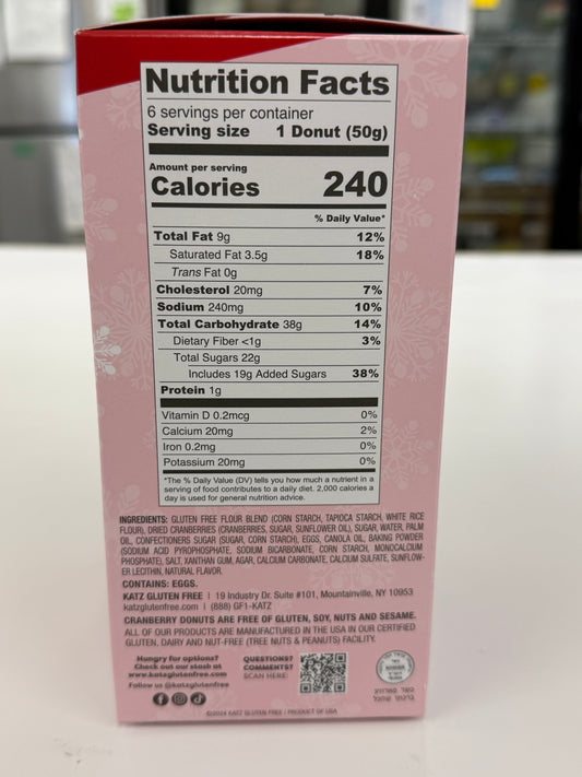 Mini Cranberry Donuts By Katz