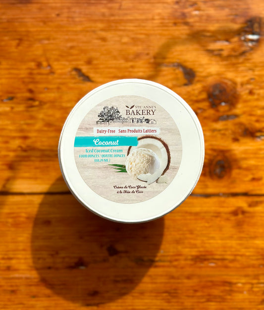 Dairy-Free Coconut Ice Cream 4oz by Ste. Anne’s Bakery (Single Serving)