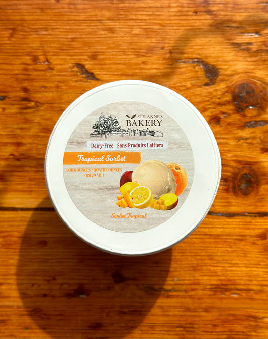 Tropical Sorbet 4oz by Ste. Anne’s Bakery (Single Serving)