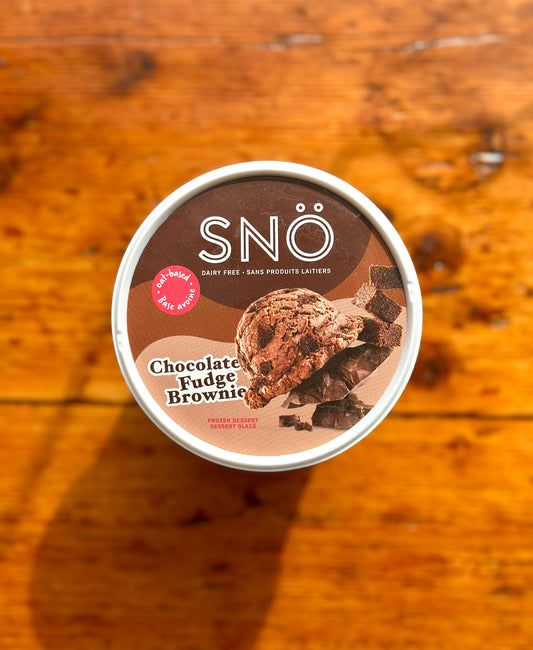Dairy-Free Chocolate Fudge Brownie Ice Cream By Sno