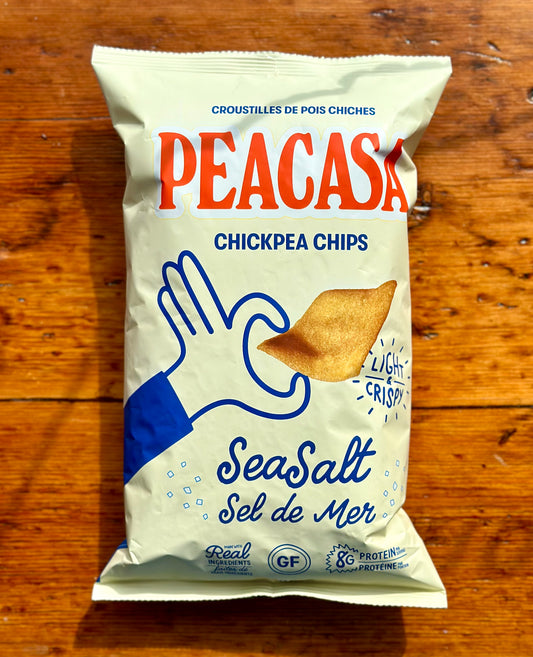Sea Salt Chickpea Chips By Peacasa