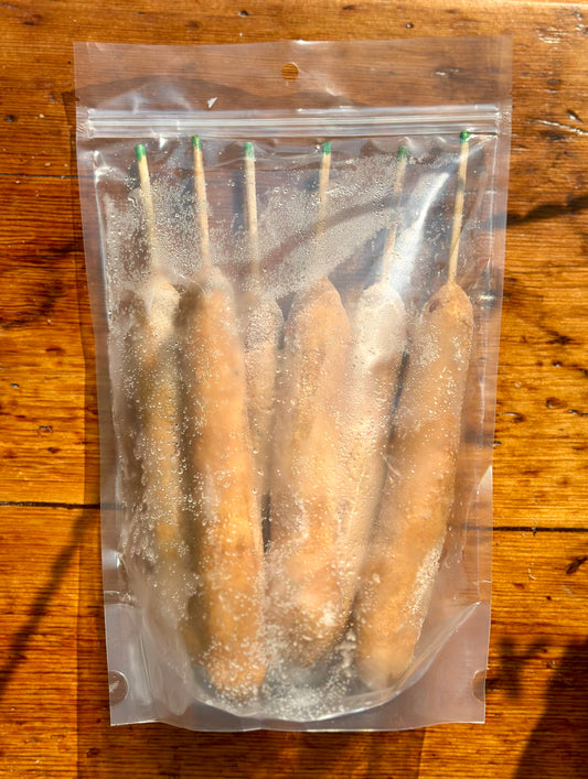Frozen Grass-fed Chicken Corn Dog (6) (Pogo)