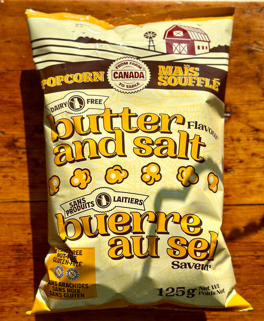 Butter & Salt Popcorn By From Farm To Table
