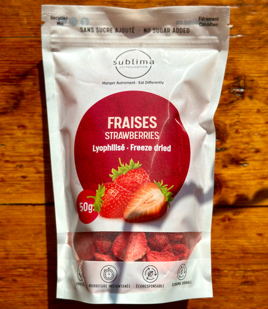 Freeze Dried Strawberries By Sublima