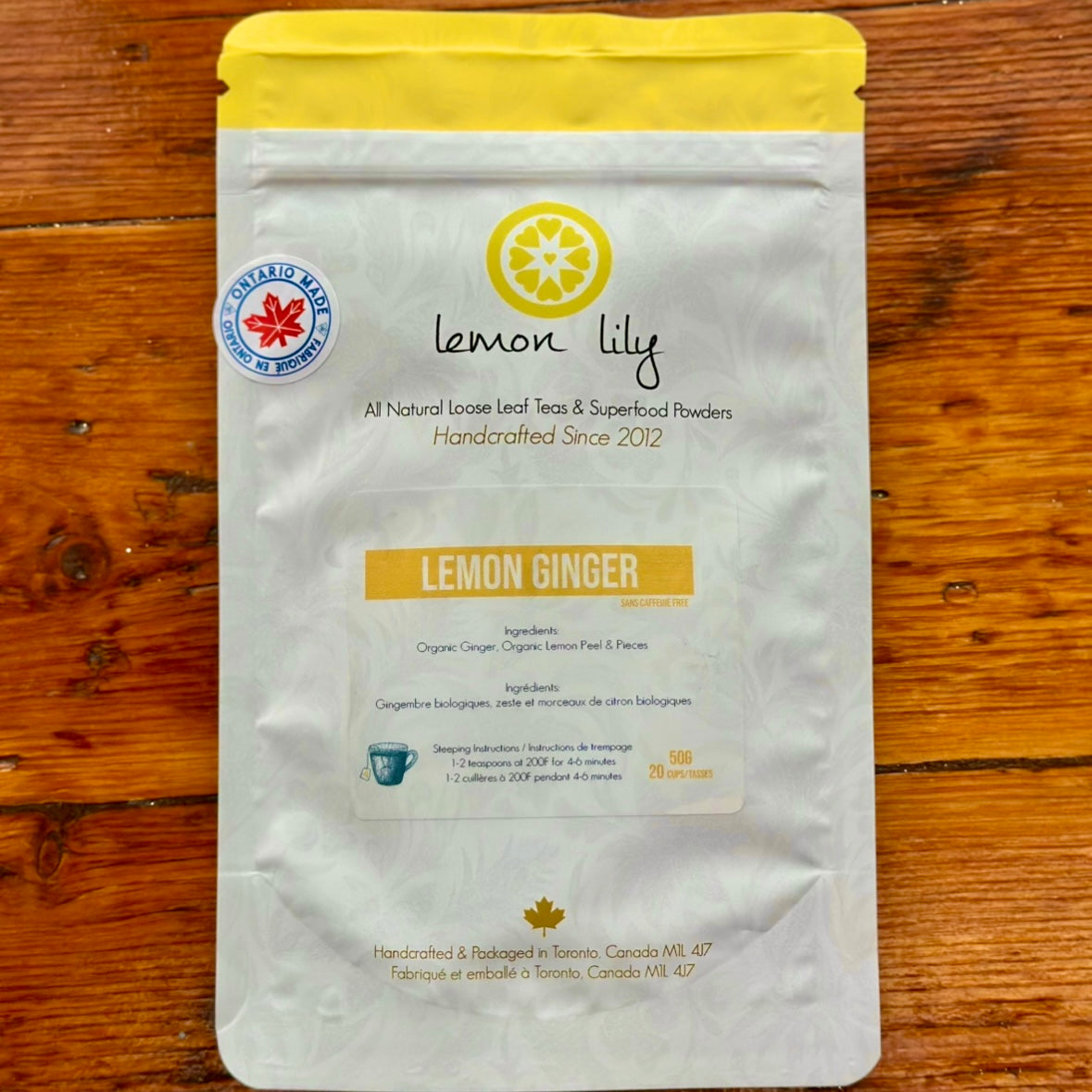 Lemon Ginger Tea By Lemon Lily