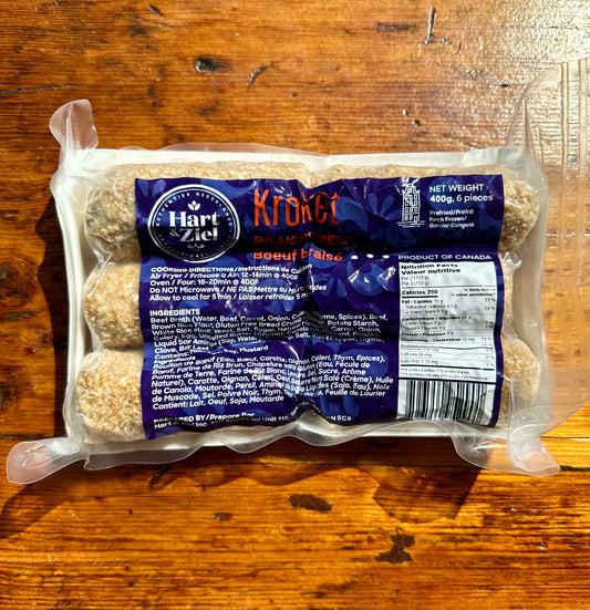 Braised Beef Kroket By Hart and Ziegler