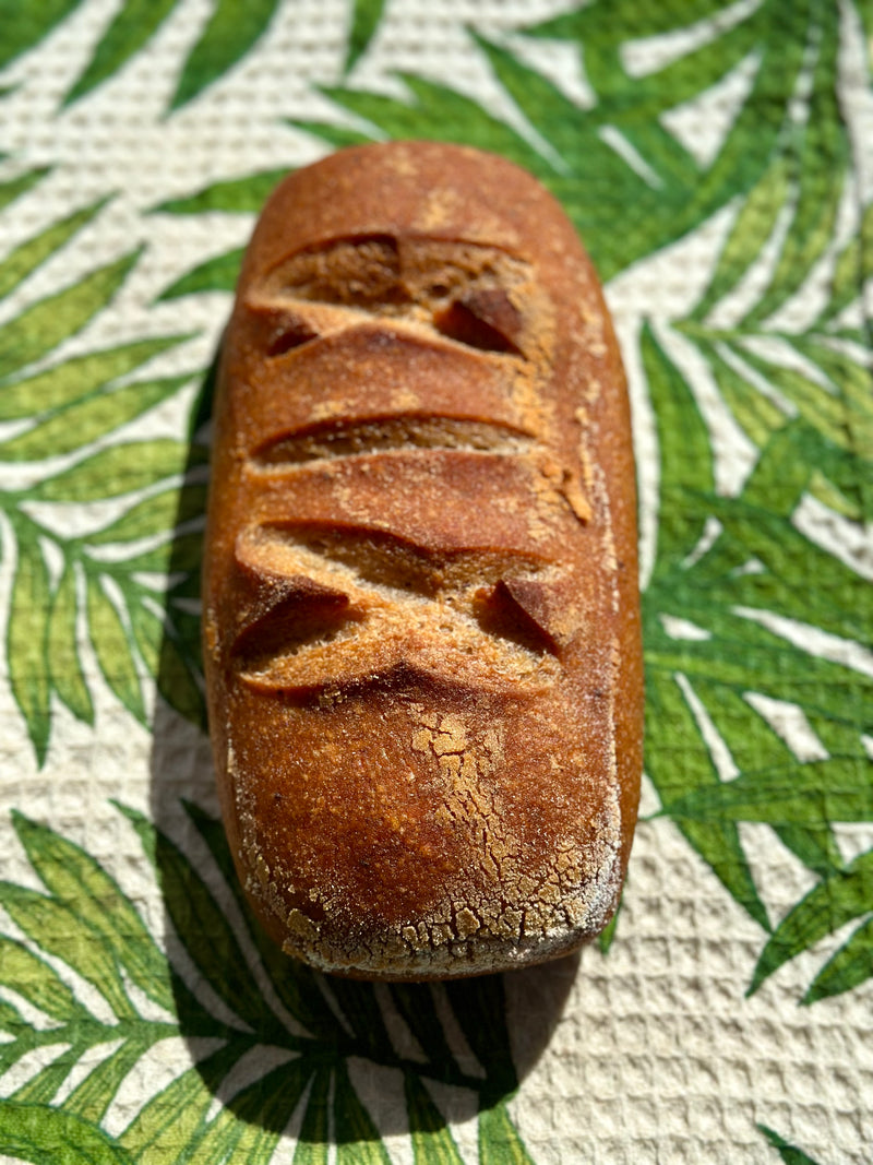 Pain au levain blanc forme libre