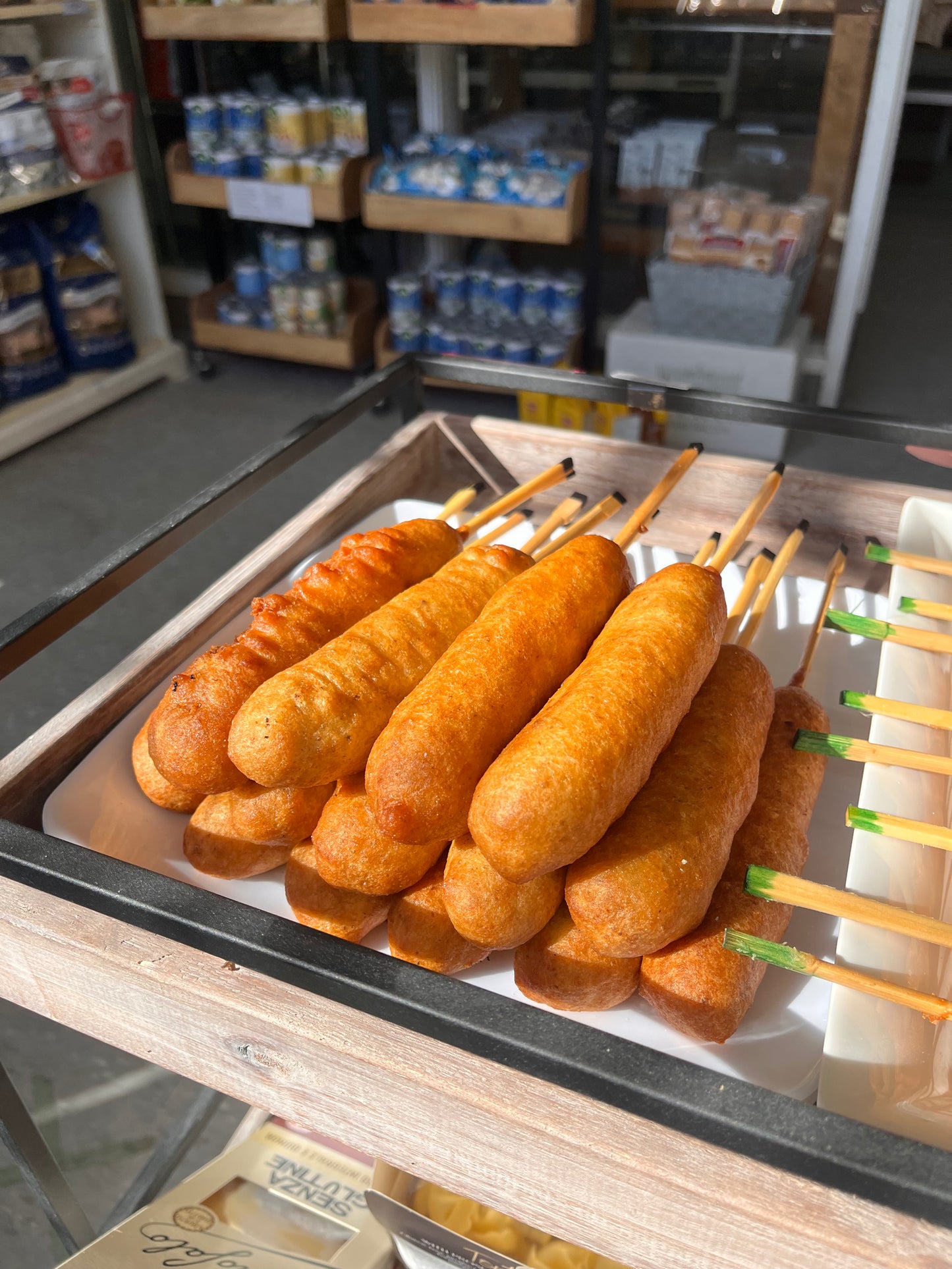 Plant Based Corn Dog vegan pogo NEW SAUSAGE FROM BIG MOUNTAIN The Bread Essentials