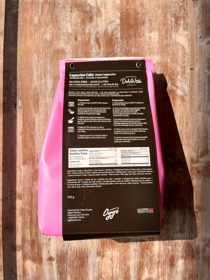 Cappuccino Cake Mix By DolceVita