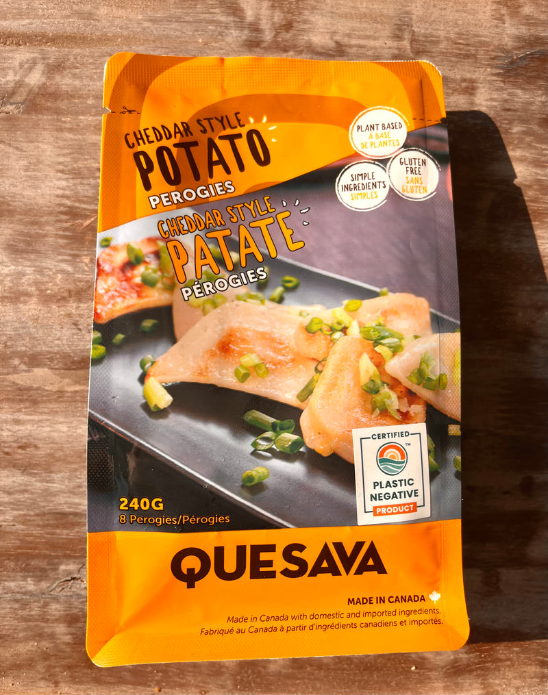 Potato & Cheddar Style Perogies By Quesava (8 Per Pack)
