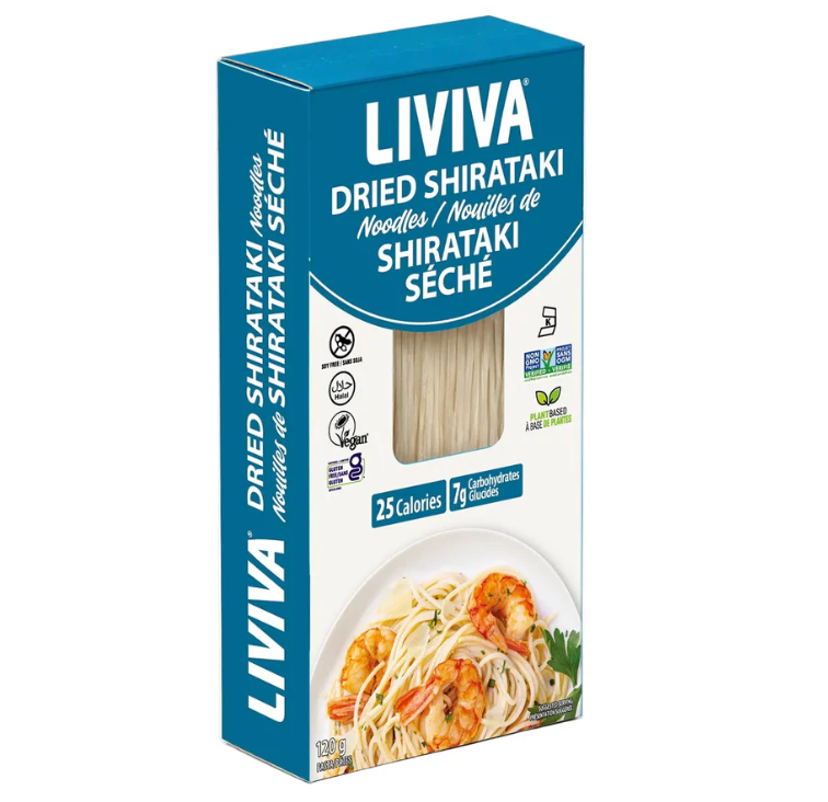 Dried Shirataki Noodles With Oat Fibre By Liviva
