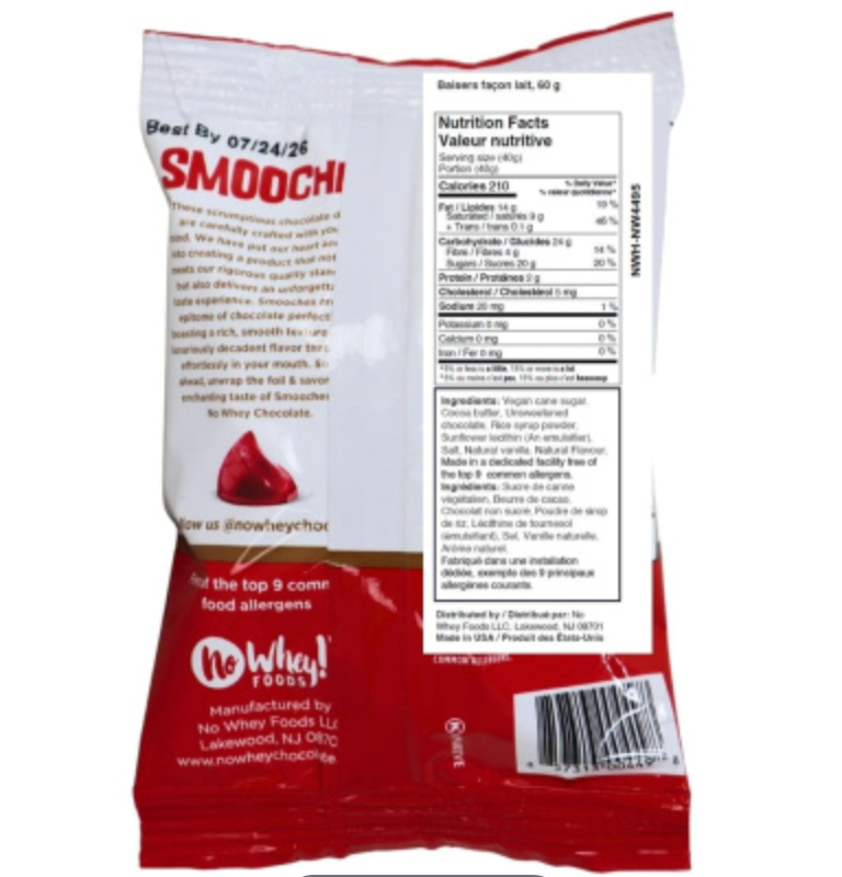 Milkless Smooches Milk-Like Chocolate By No Whey Foods