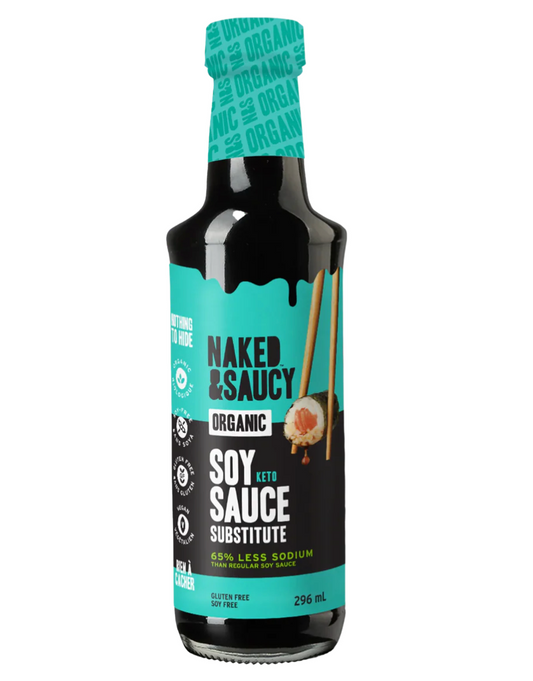 Naked & Saucy Soy Sauce Substitute 50% Less sodium (296ml)