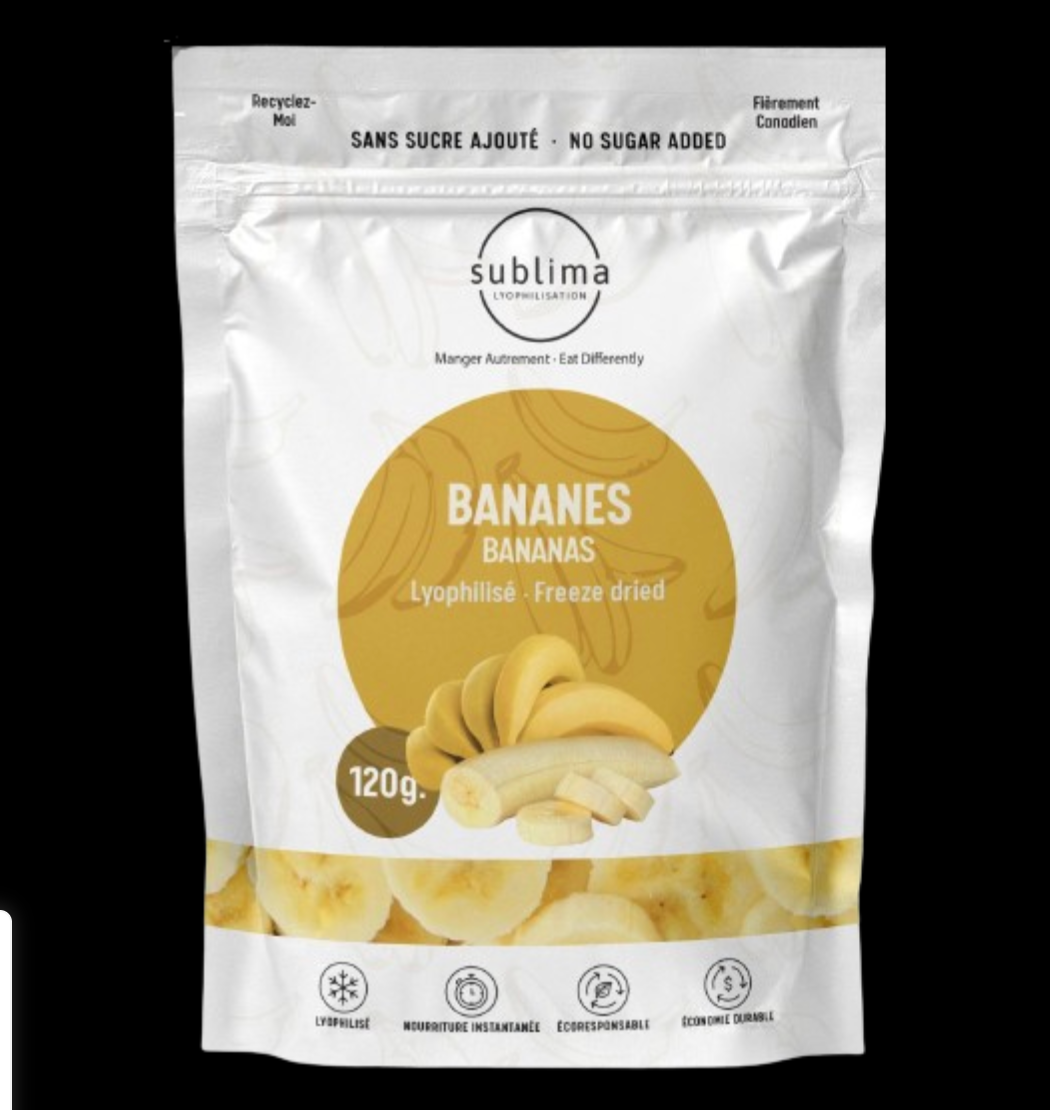 Freeze Dried Banana By Sublima