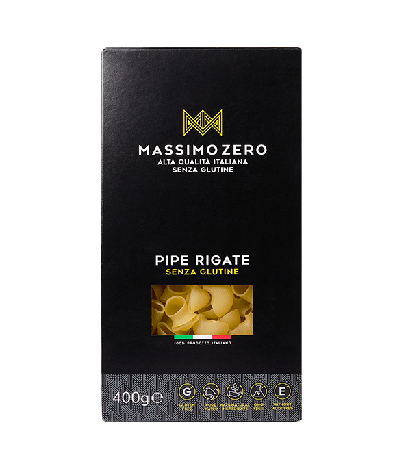Pipe Rigate pasta shape by Massimo Zero